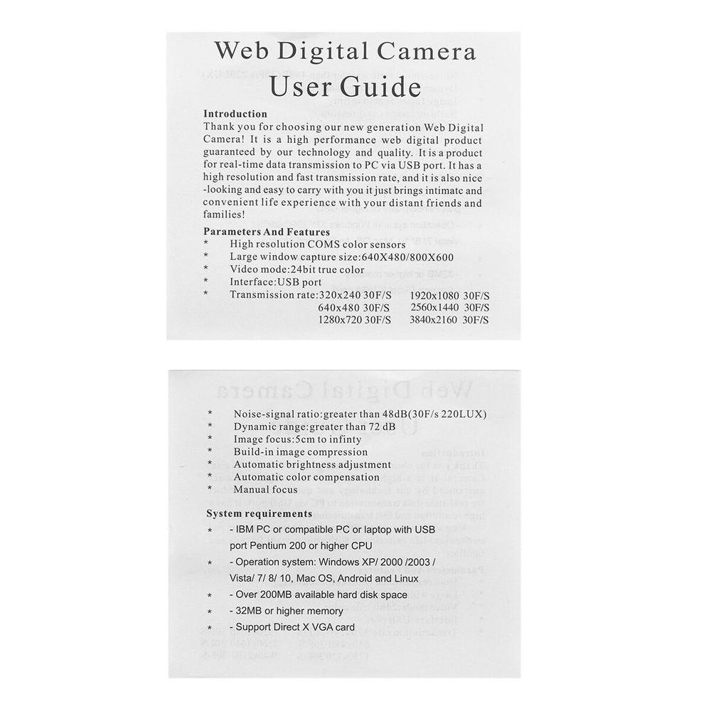 USB Webcams 1080P Full HD Web Camera for PC Desktop & Laptop with Microphone US