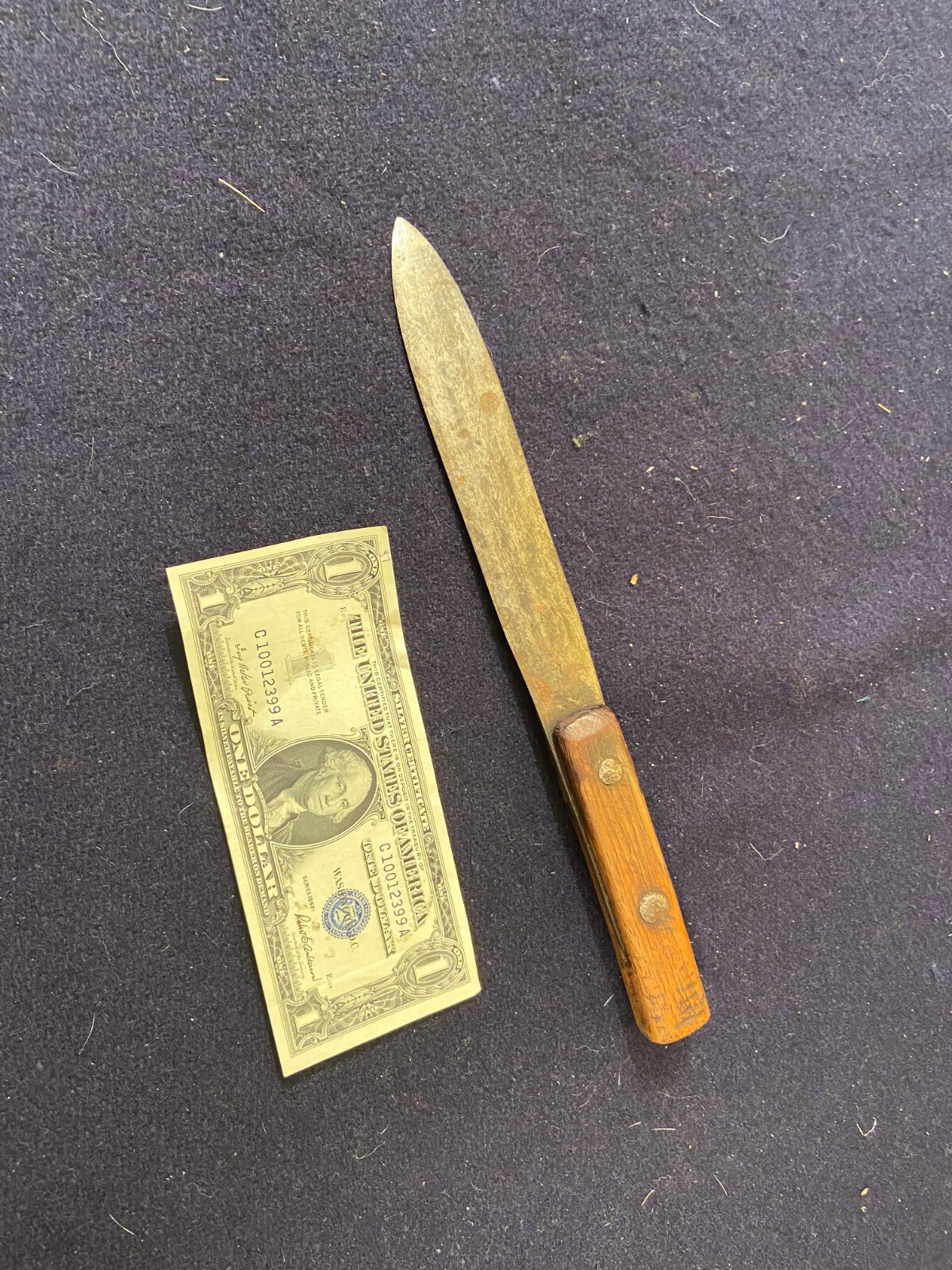 AMAZING 11” LONG HISTORIC INDIAN EARLY FUR TRADE ERA Boot KNIFE Dagger