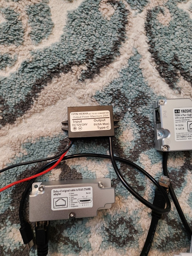 Starlink V2 Dish 12v DC conversion Kit With Router