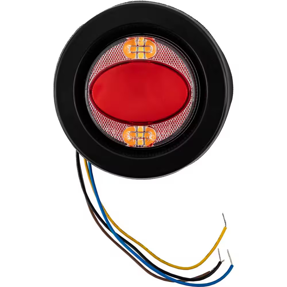 2.5 Inch Marker Strobe Combo Light-Red/Amber