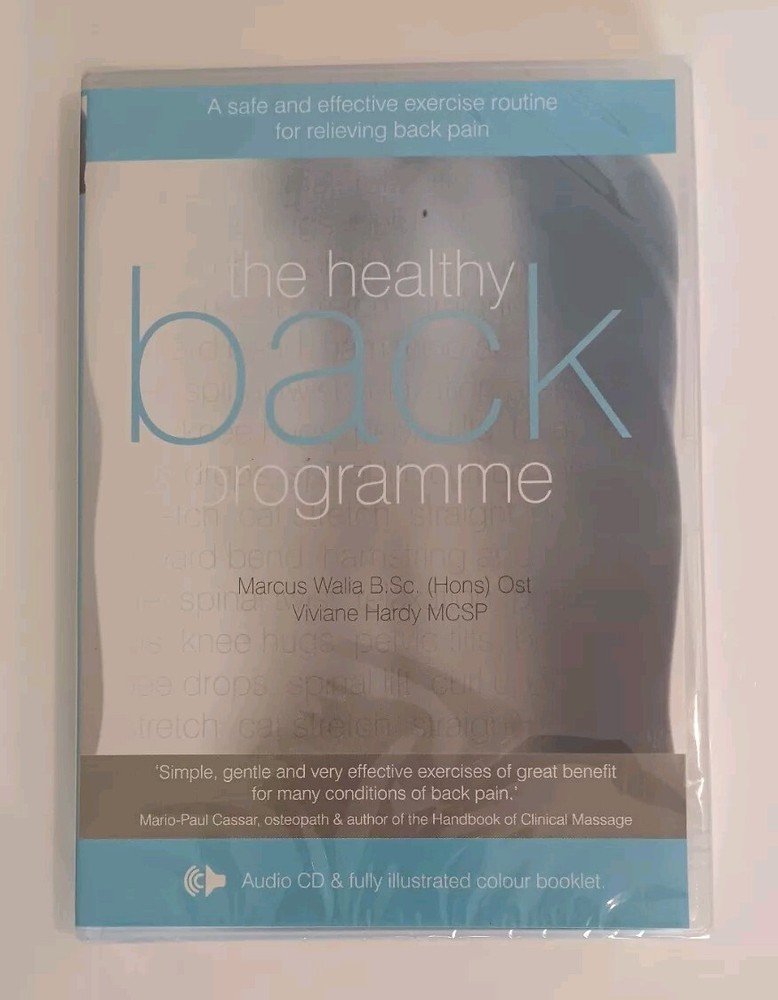 THE HEALTHY BACK PROGRAMME Audio CD & Fully Illustrated Colour Booklet NEW