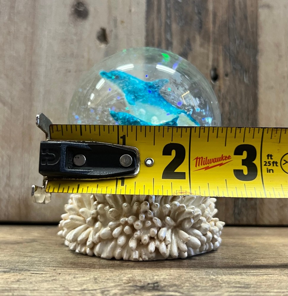 Dolphin Snow Globe 3" x 2.5"