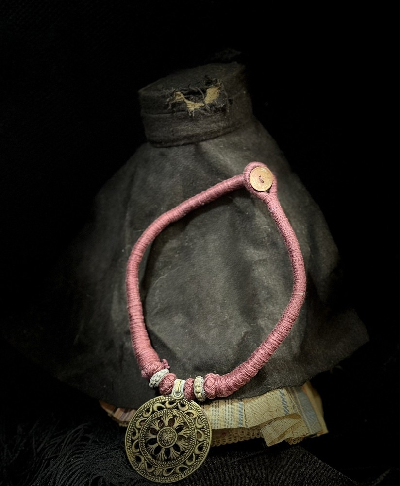 Coin-Bound Wealth Amulet from India Money Flow Charm Circular Loop