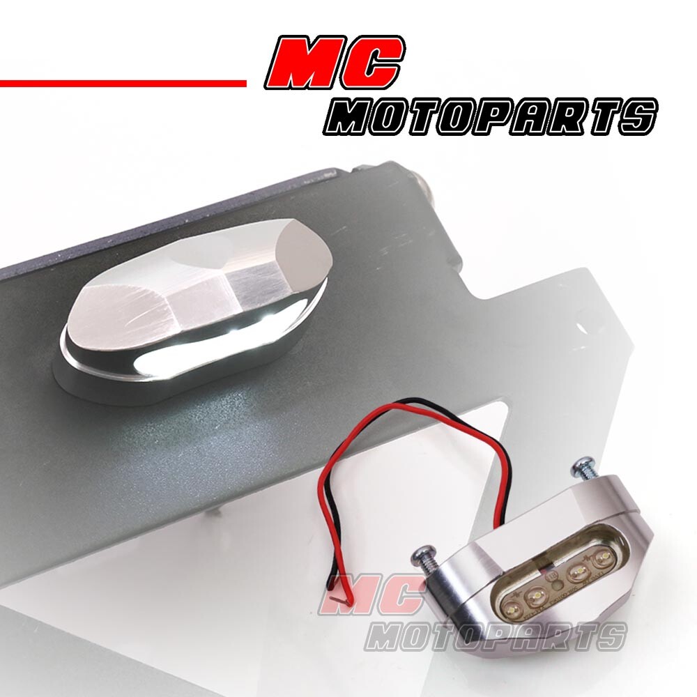 57mm Width Tidy LED Number Plate Bracket Light x1 Universal
