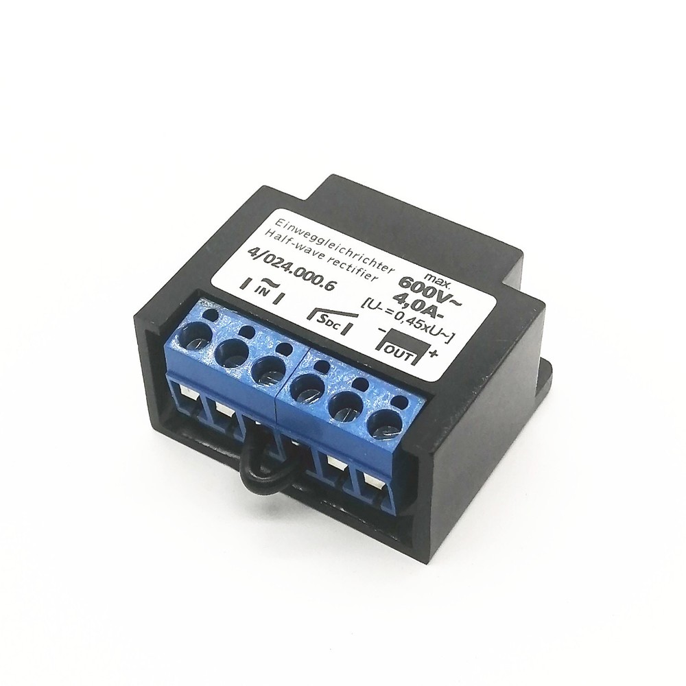 Replace Mayr 4.024.000.6 4A 600V Half Wave Motor Brake Rectifier