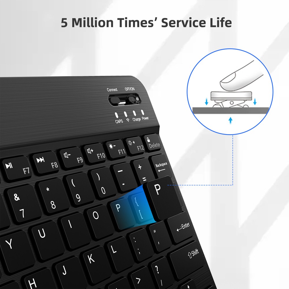 RGB Wireless Backlit Keyboard and Mouse Combo Set Bluetooth for iPad Laptop PC