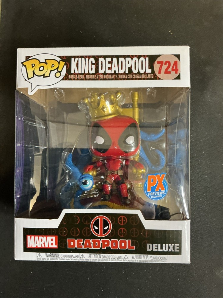 Funko Pop! Deluxe: Marvel - King Deadpool (6 inch) - Diamond Comics (Exclusive)