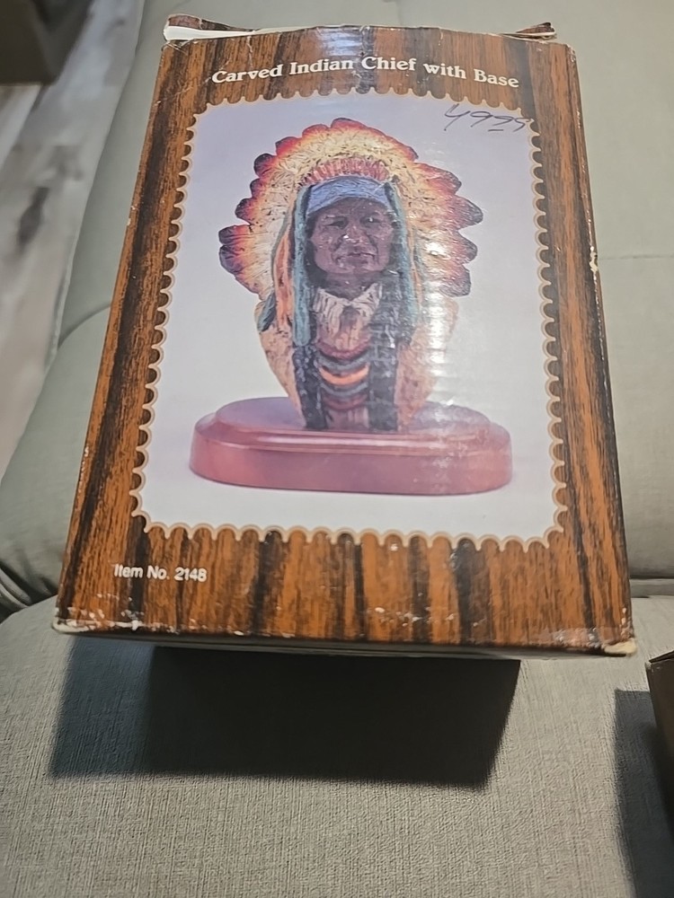 carved indian head
