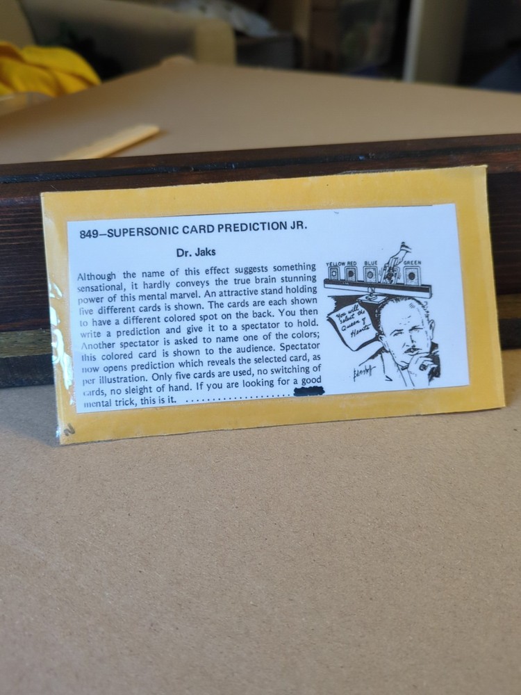 Dr. Jaks Supersonic Card Prediction Magic Trick