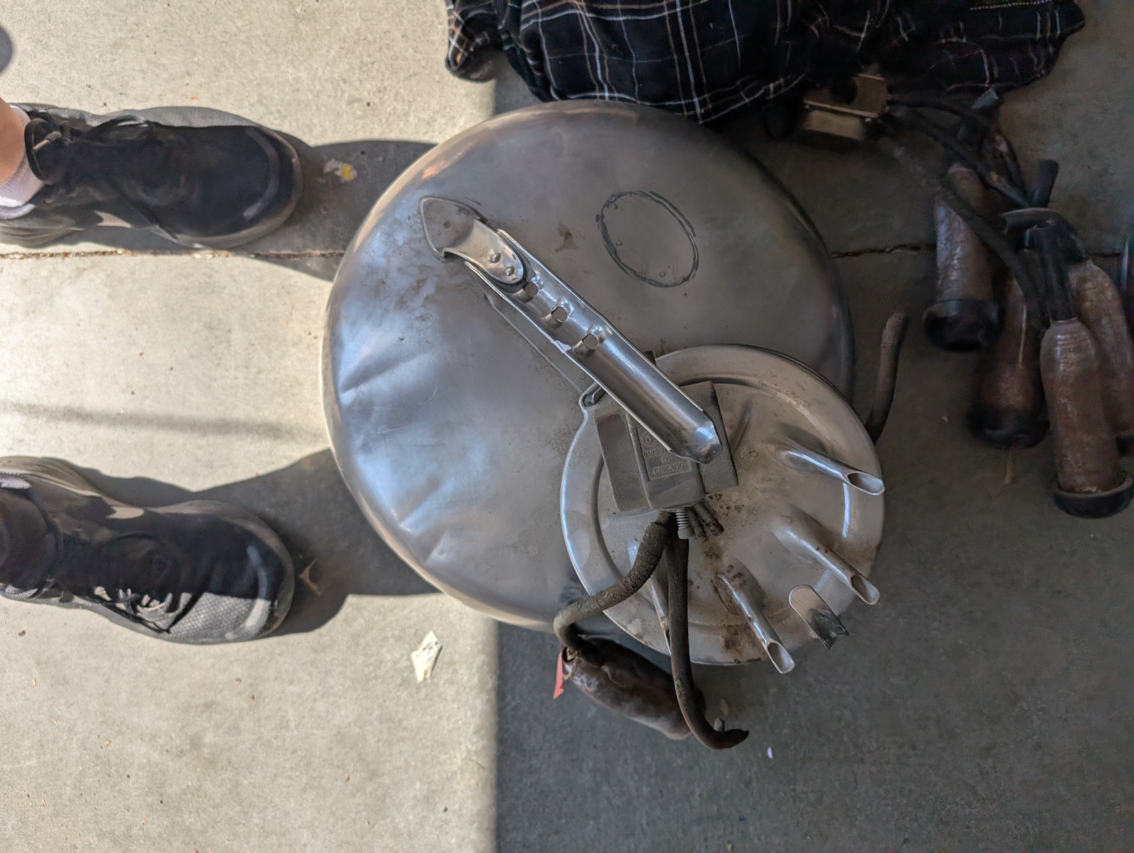 Vintage Babson Bros. Co. Surge Stainless Steel Bucket Milker Pail W/ Lid