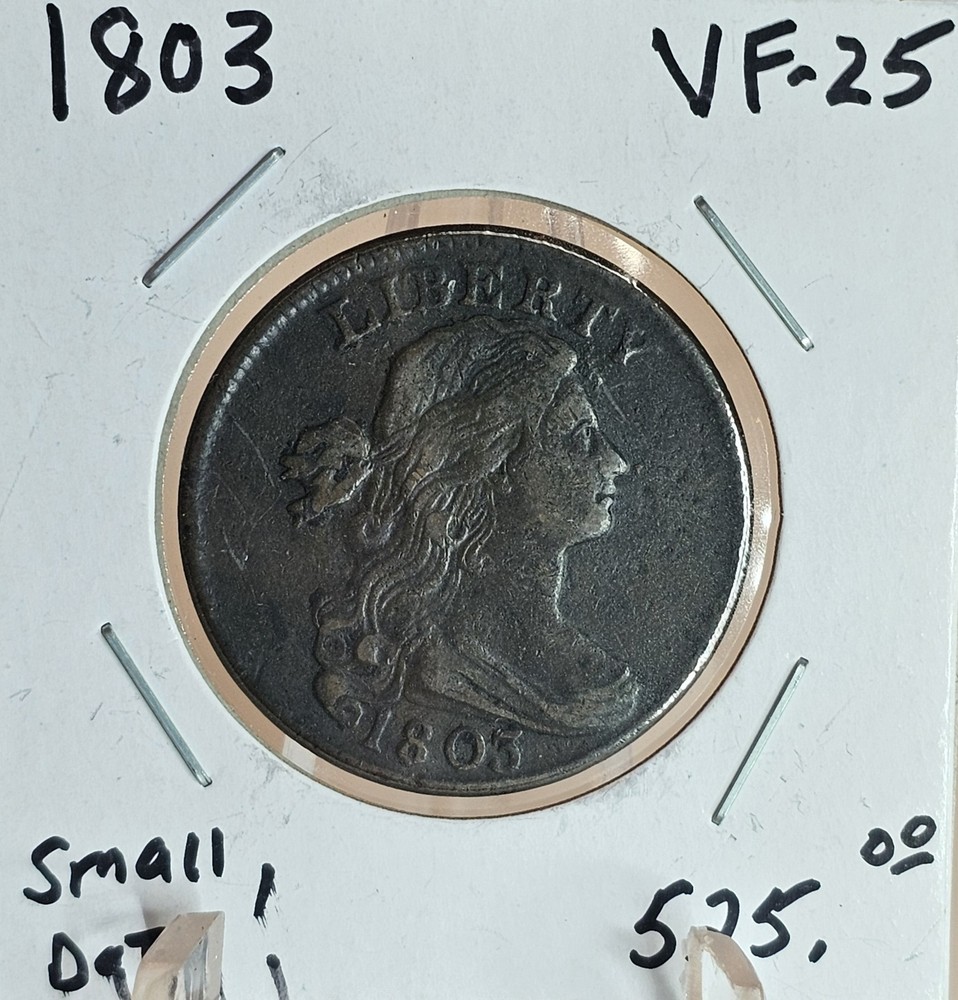 1803, U.S. LARGE CENT, BUST