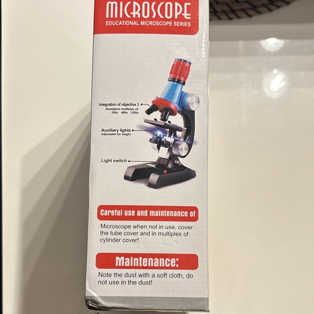 Microscope Educational Microscope Series Science Microscope Kit 100x 400x 1200x