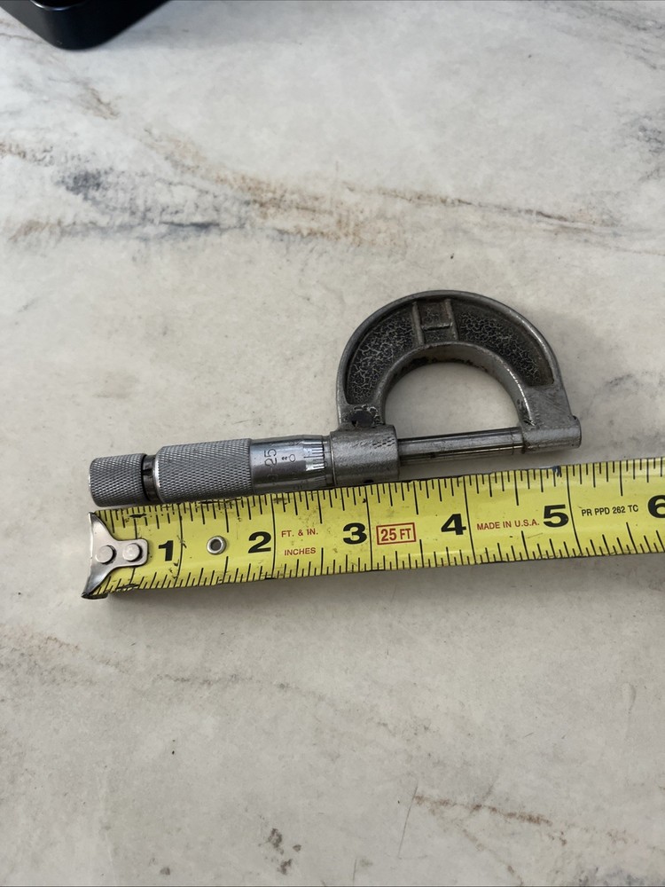 GERMAN LEITZ HOMMEL WERKE MICROMETER CALIPER 0-25