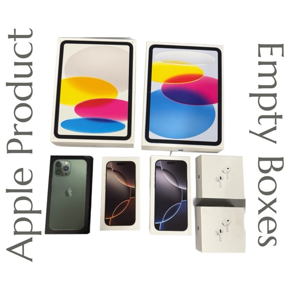 Empty Apple Product Boxes - iPhone - iPad - AirPod pro