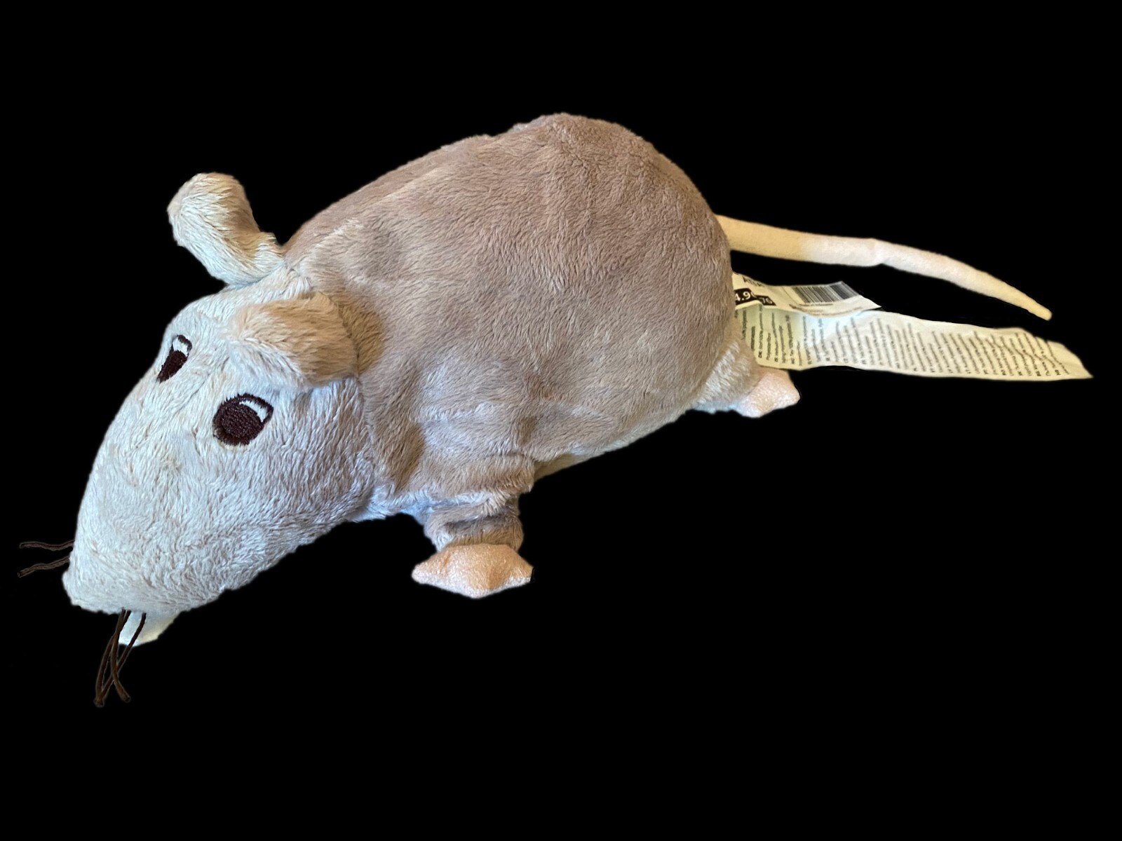 IKEA GOSIG RÅTTA Rat Plush Stuffed Toy 9 Inch Gray New