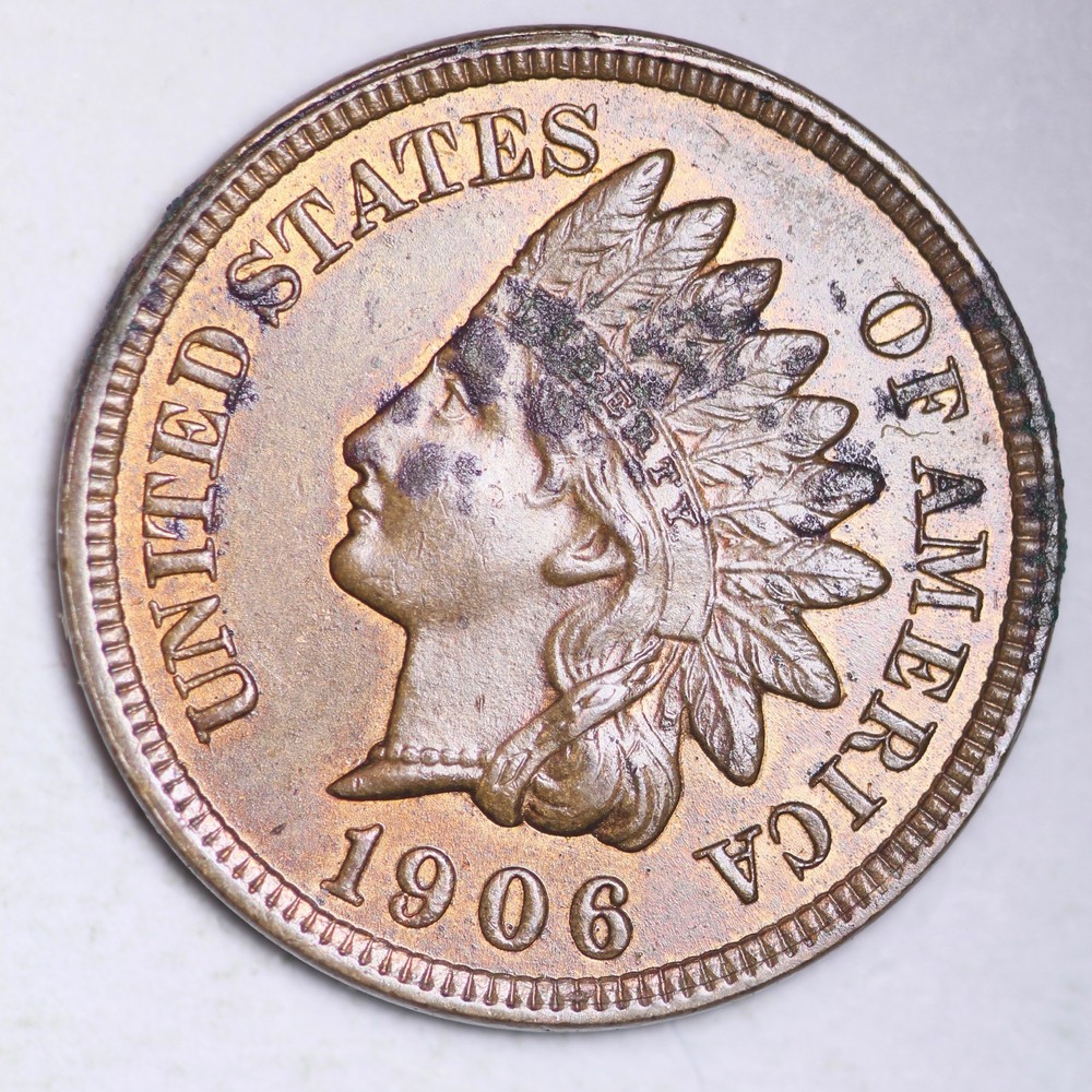 1906 Indian Head Small Cent CHOICE UNC FREE SHIPPING E140 A