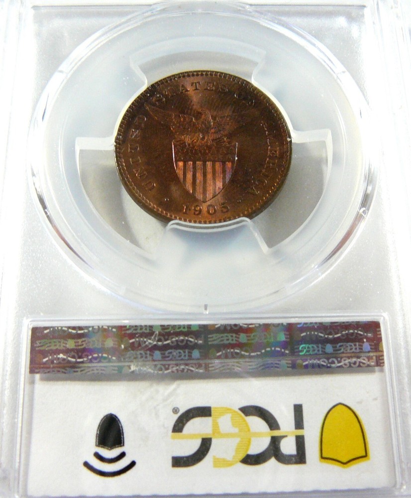 Philippines 1905 One Centavo PCGS MS65 RB
