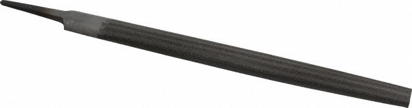 Bastard Double Cut HalfRound American-Pattern File w/ Tang: 10"Long x 9/32"Thick