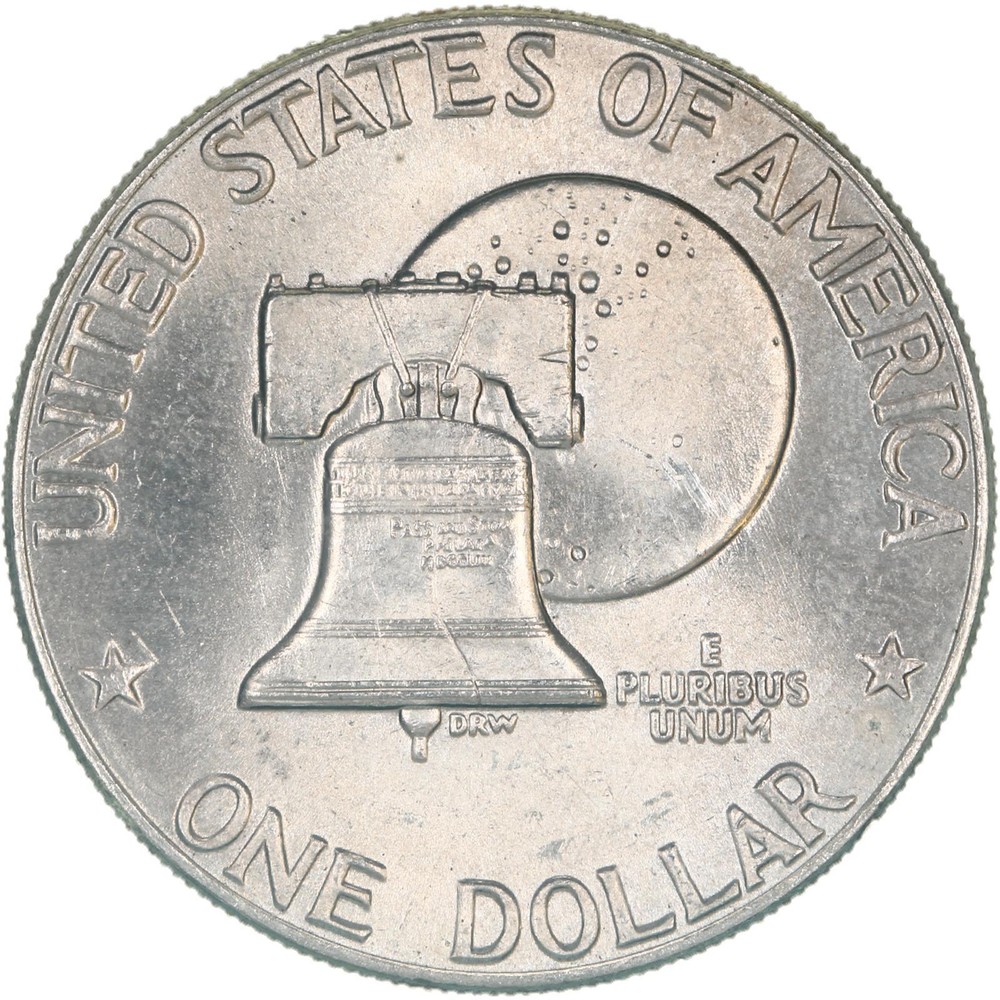 1976 D Eisenhower Bicentennial Dollar Type 2 AU Ike