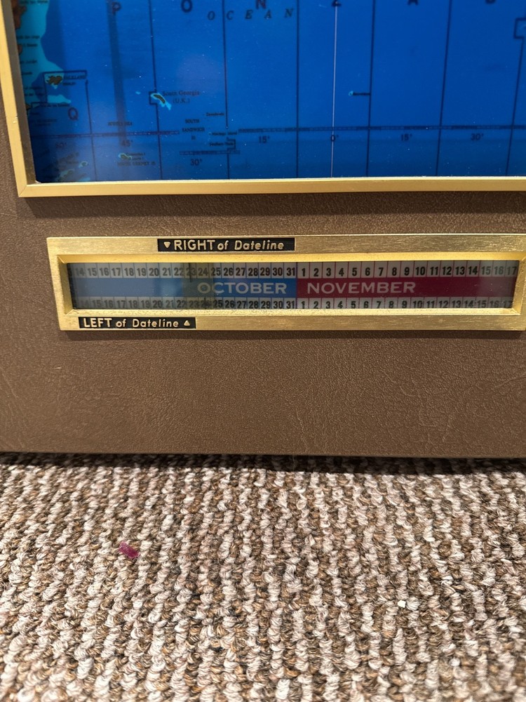 Kilburg Geochron World Clock Illuminated Timezone Indicator Original
