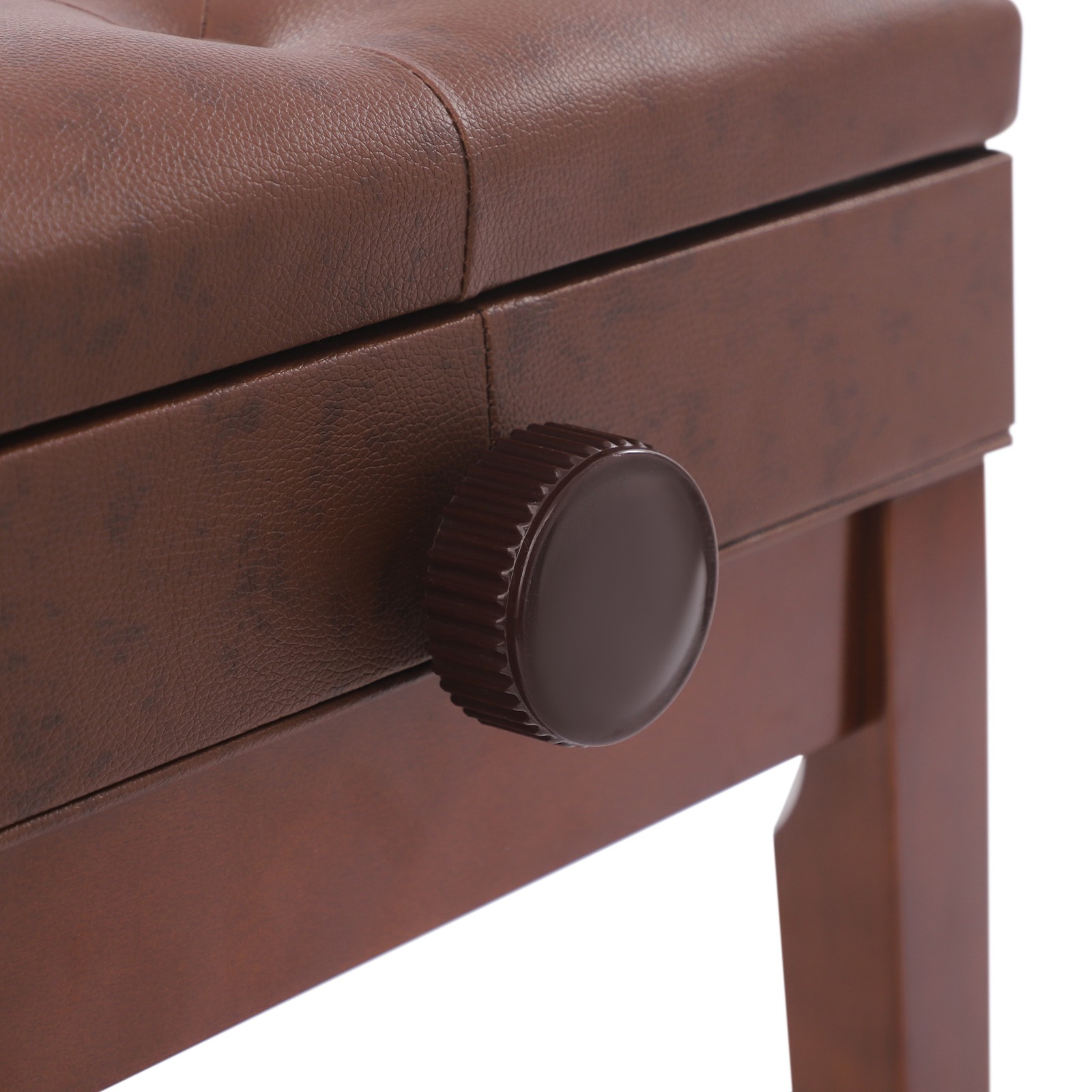 Double Seater Piano Bench Adjustable Duet Piano Bench Piano Bench w/Storage Box