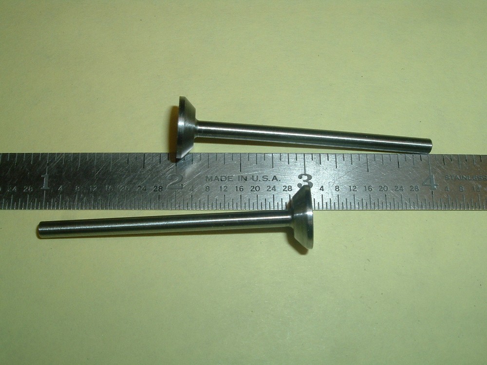 (2) Model Engine Valves 1/8" Stem .468 head Diameter New!!