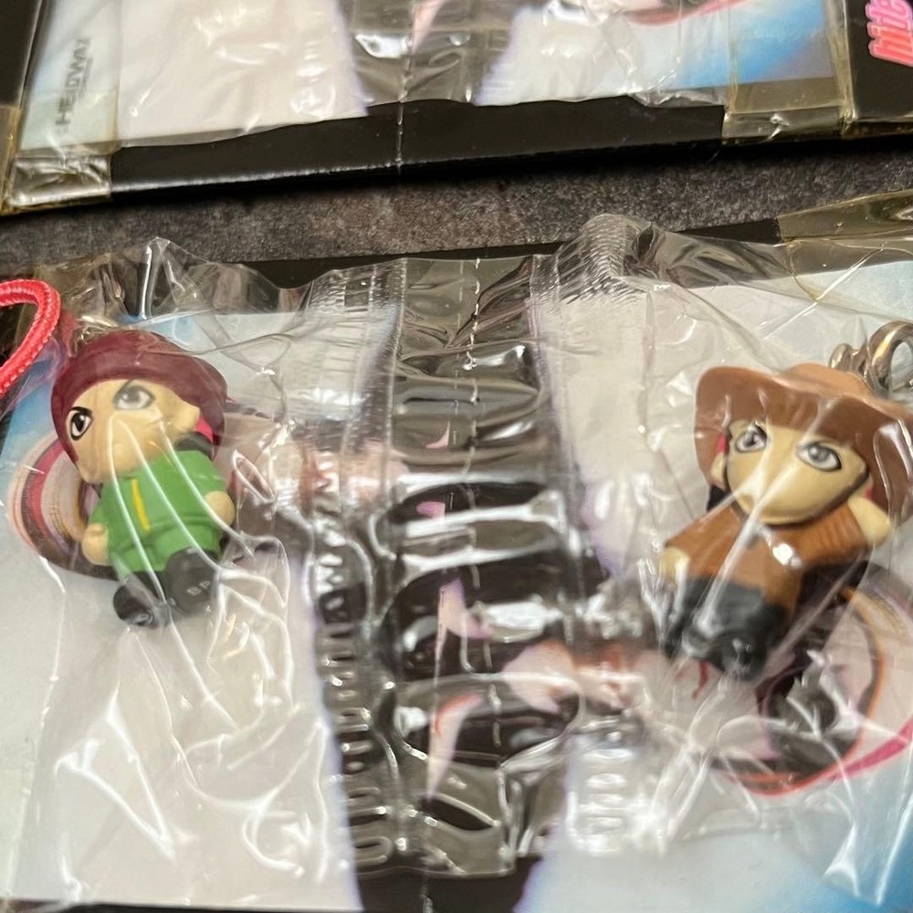 [8 types] hide zipper mascot figure strap