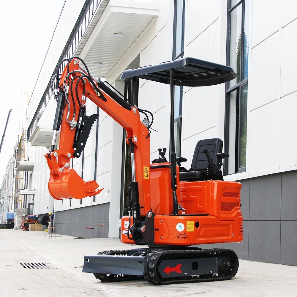 1 Ton Mini Excavator Mini digger Tracked with B&S Engine & Pilot Control System