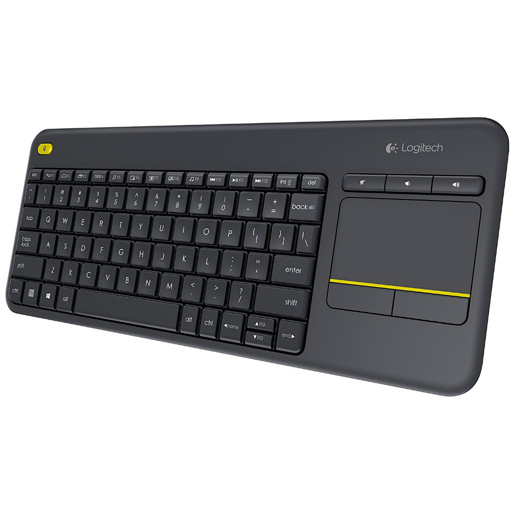 Logitech K400 Plus Wireless Touch Keyboard with Touchpad for PC connected TVs