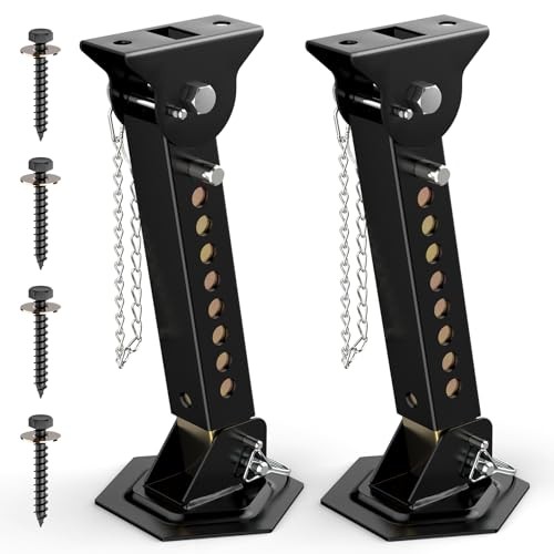 Telescoping RV Camper Accessories - 2 Pack Trailer Stabilizer Jacks,
