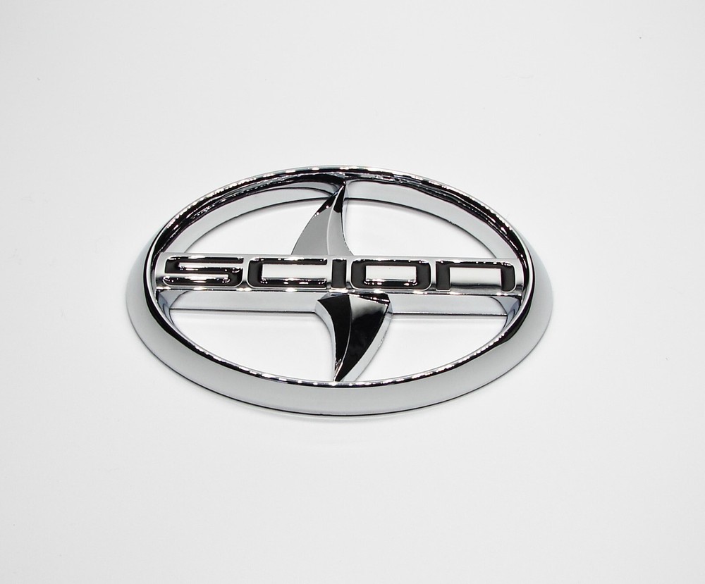 SCION CHROME SILVER COLOR ABS PLASTIC 3D EMBLEM STICKER DECAL