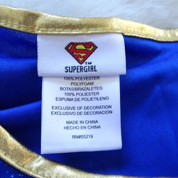 Super Girl Costume Kids Halloween Dress-up Complete Outfit