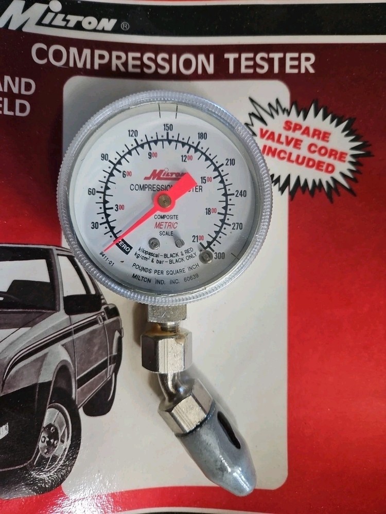 New MILTON s1253 HAND HELD ENGINE COMPRESSION TESTER New In Package!!