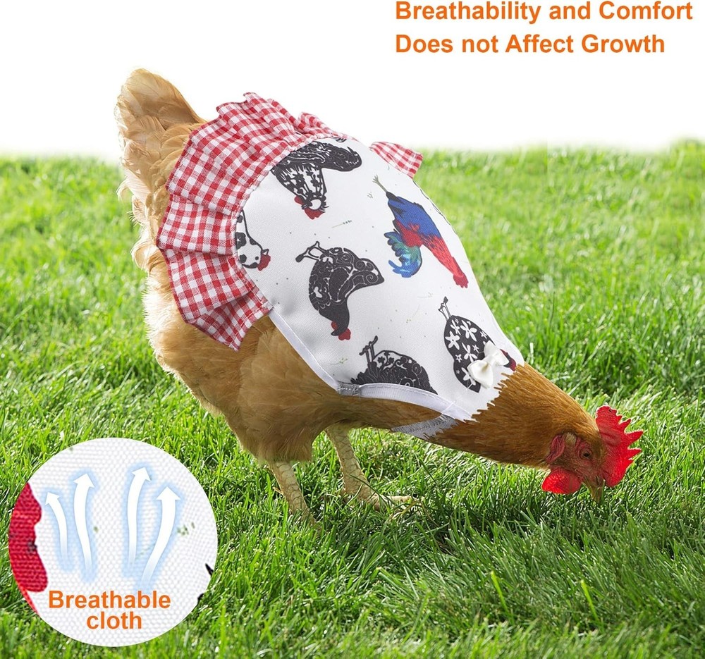 Chicken Saddle Set - Adjustable Hen Aprons for Ultimate Protection
