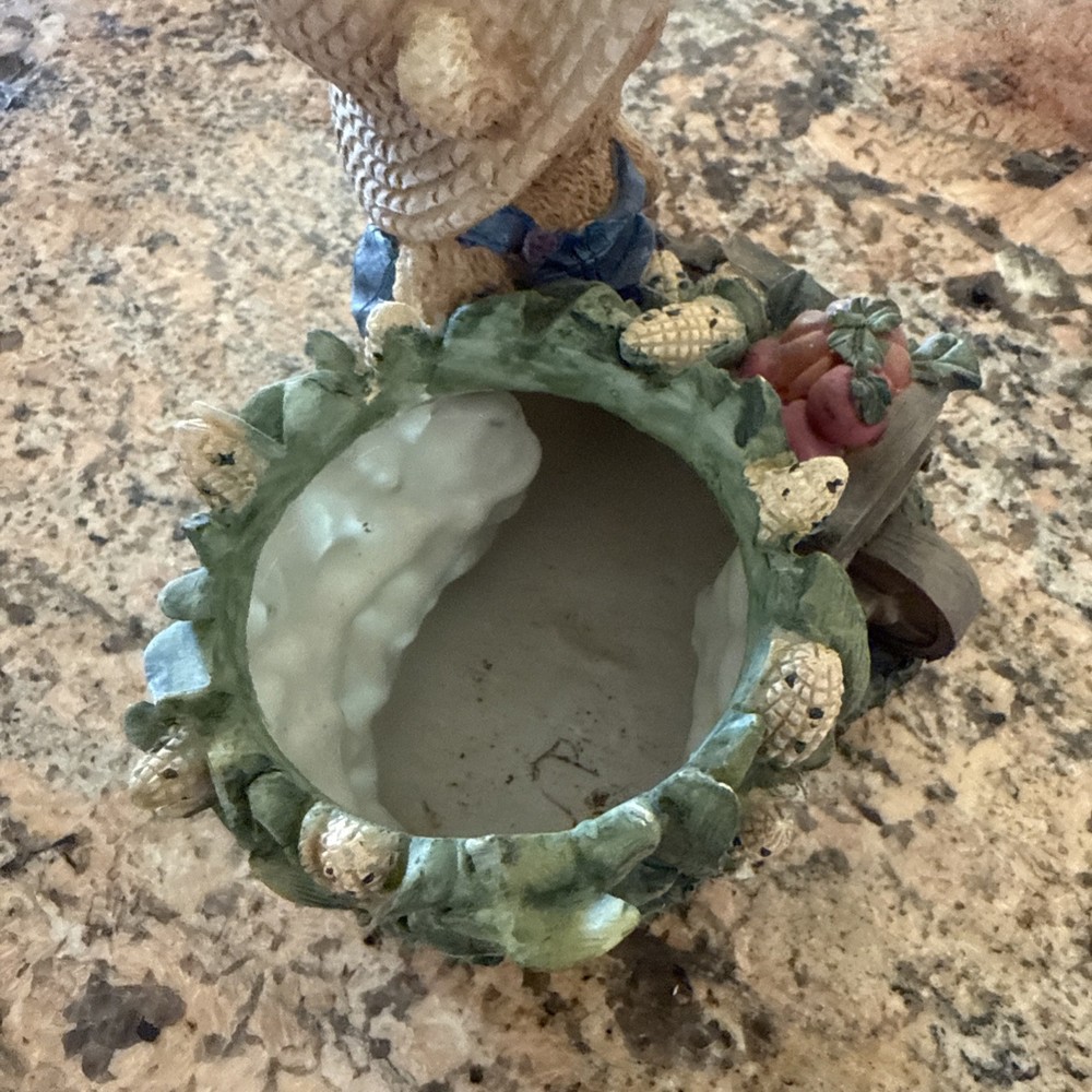Windsor Bears Fall Harvest Teddy Bear Planter