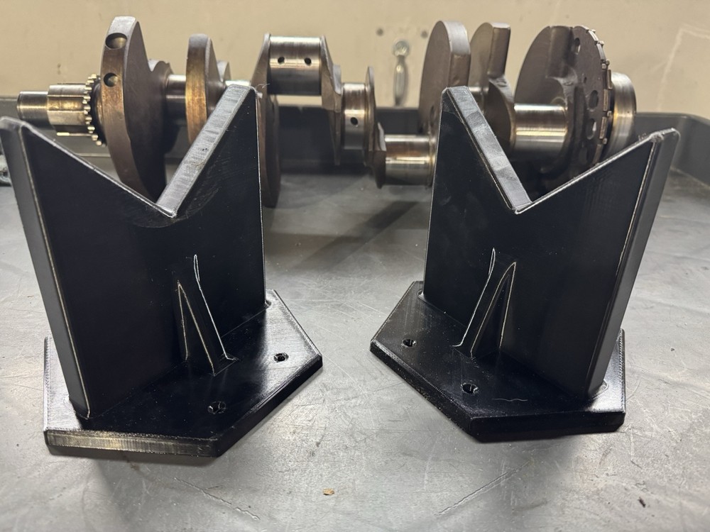 Engine Crankshaft Stand (2) 3D Printed
