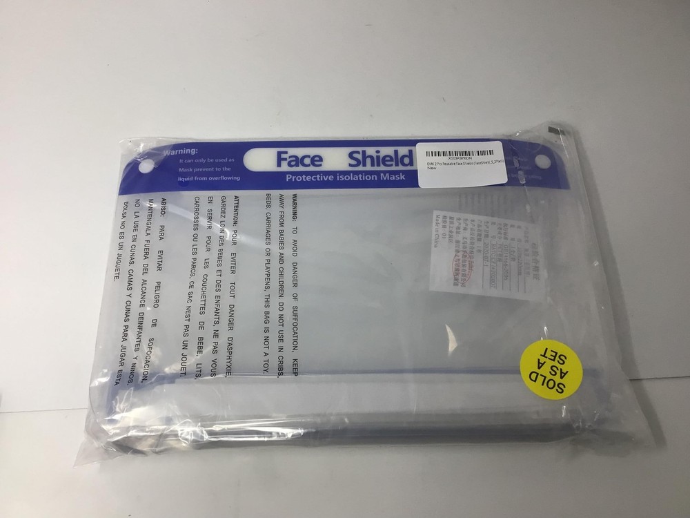 OMK 2 Pcs Reusable Face Shields (FaceShield_S_2Pack)