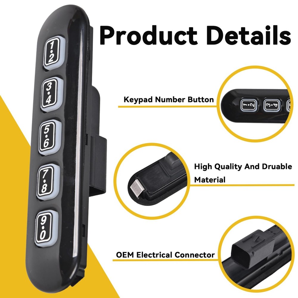 Keyless Entry Keypad Driver Side Left Compatible with 2002-2010 Ford Explorer...