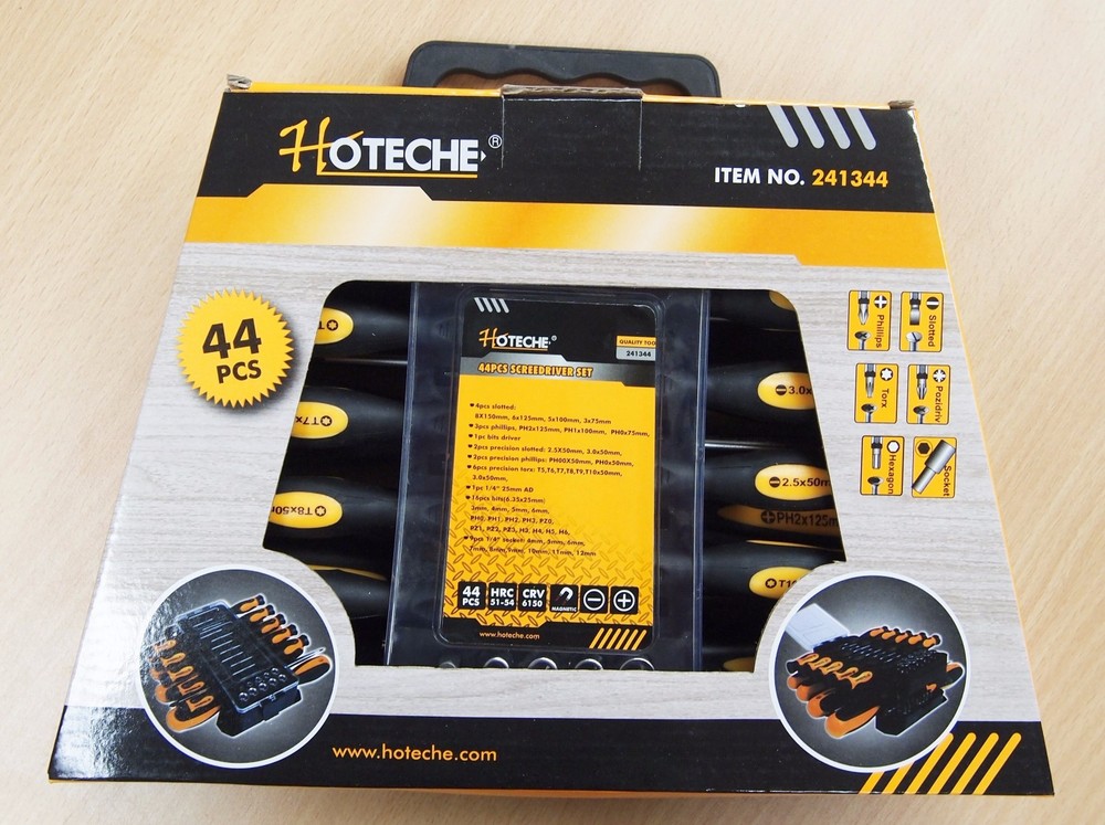 44PC Screwdriver Bits Sockets Precision Magnetized Tip Set