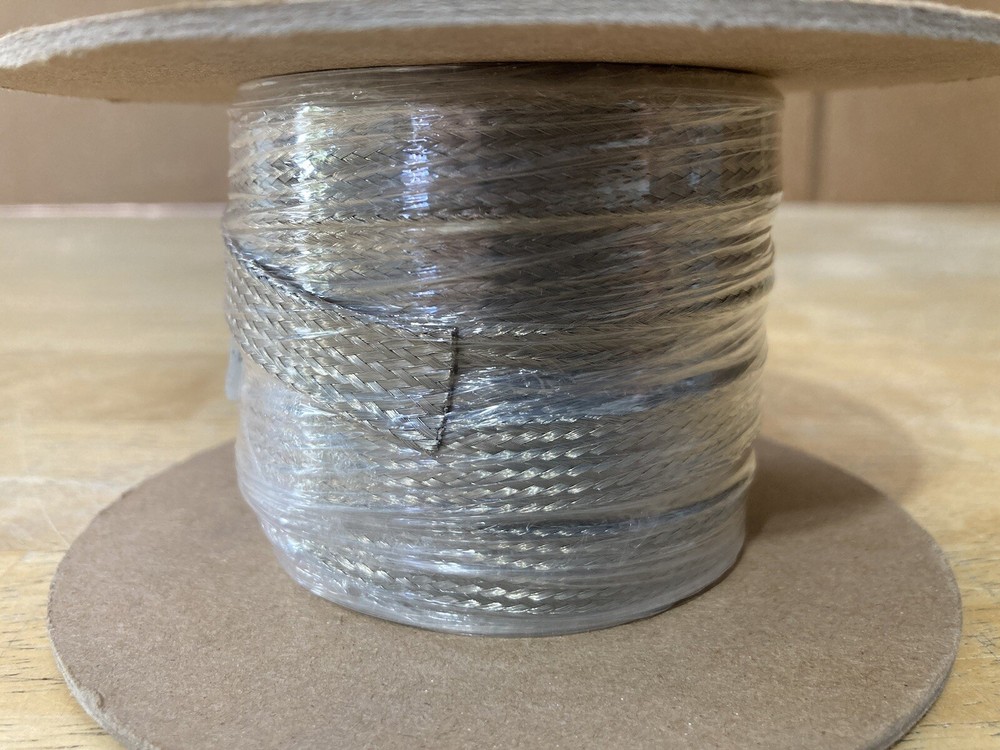 Interference Shielding Expandable Sleeving Tin Plated Copper 3/8” ID 50 ft