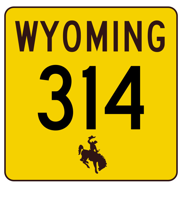 Wyoming Highway 314 Sticker Decal