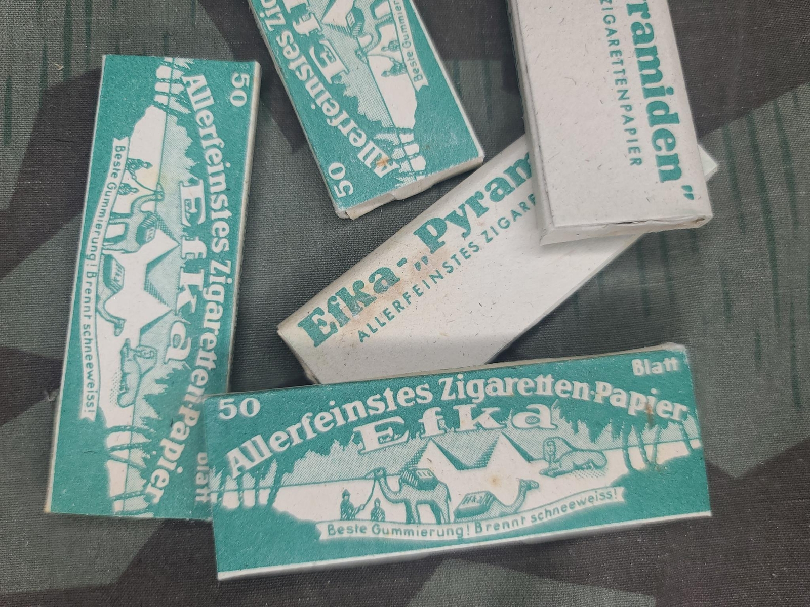 1 x WWII German Efka Cigarette Rolling Papers Vintage 1940s Tobacciana Soldier