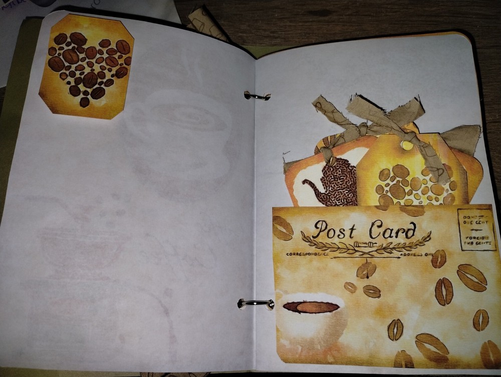 Coffee Junk Journal Scrapbook USA