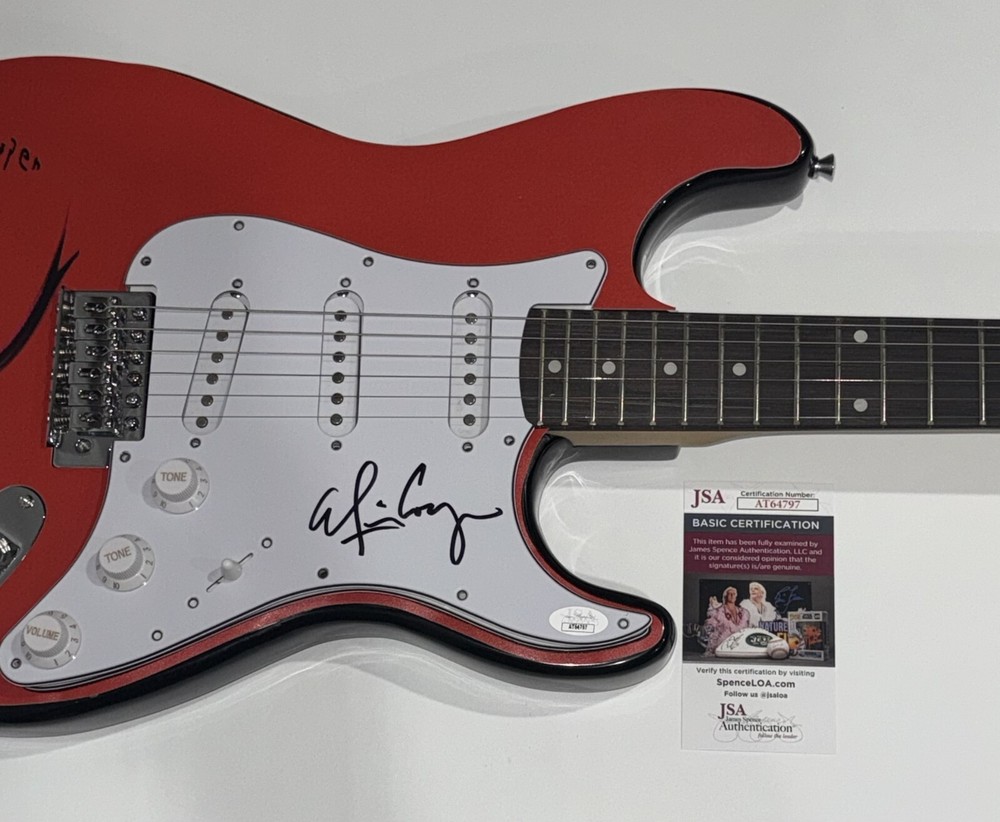 ALICE COOPER SIGNED CUSTOM KILLER ELECTRIC GUITAR JSA COA