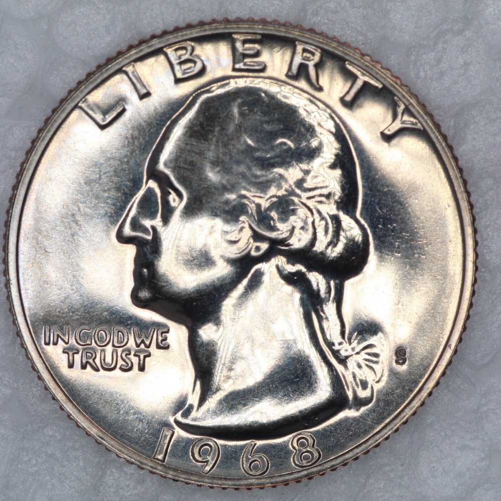 1968 S CLAD Proof Washington Quarter UNCIRCULATED