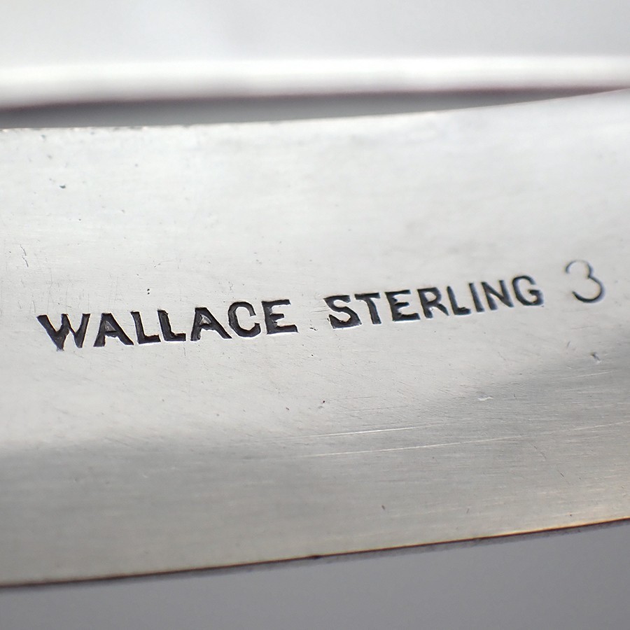 Plain Oval Napkin Ring Wallace Sterling Silver No Mono