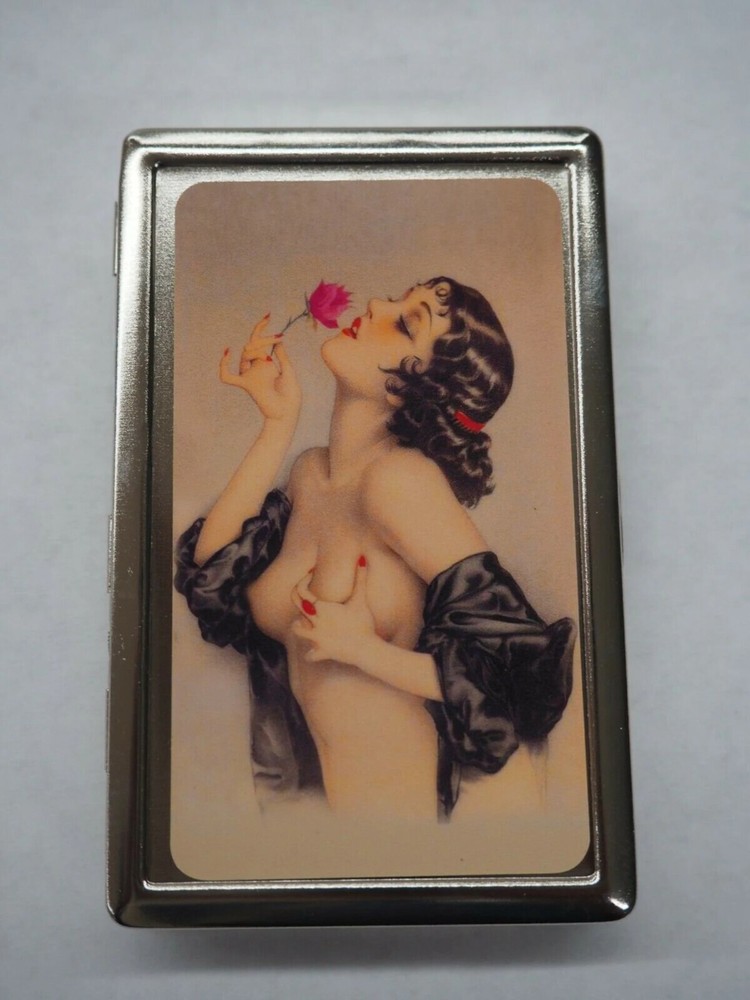 Cool Art Deco Pinup Cigarette Accessory Case for 100's