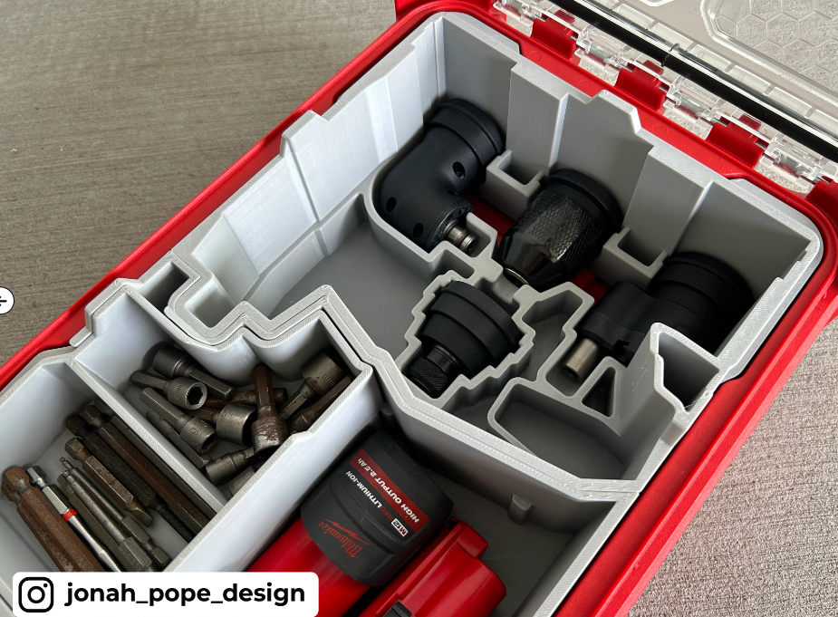 Milwaukee Packout Insert for Install Driver - New Design V2 (Insert Only)