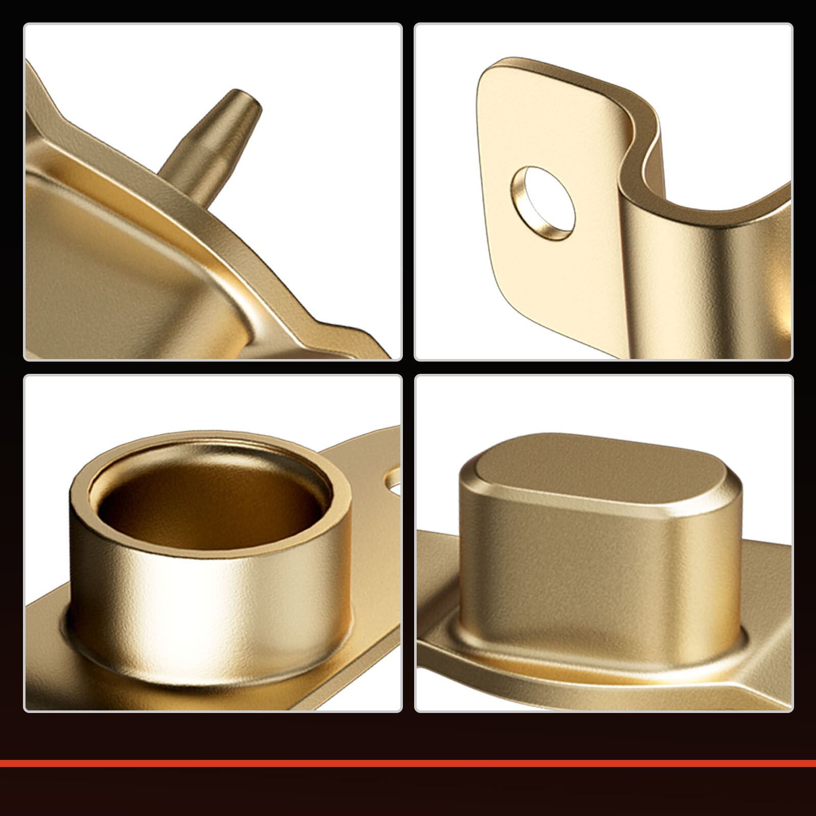 4x LH&RH Tailgate Hinge Insert Kit for Chevy Silverado GMC Sierra 1500 1999-2006