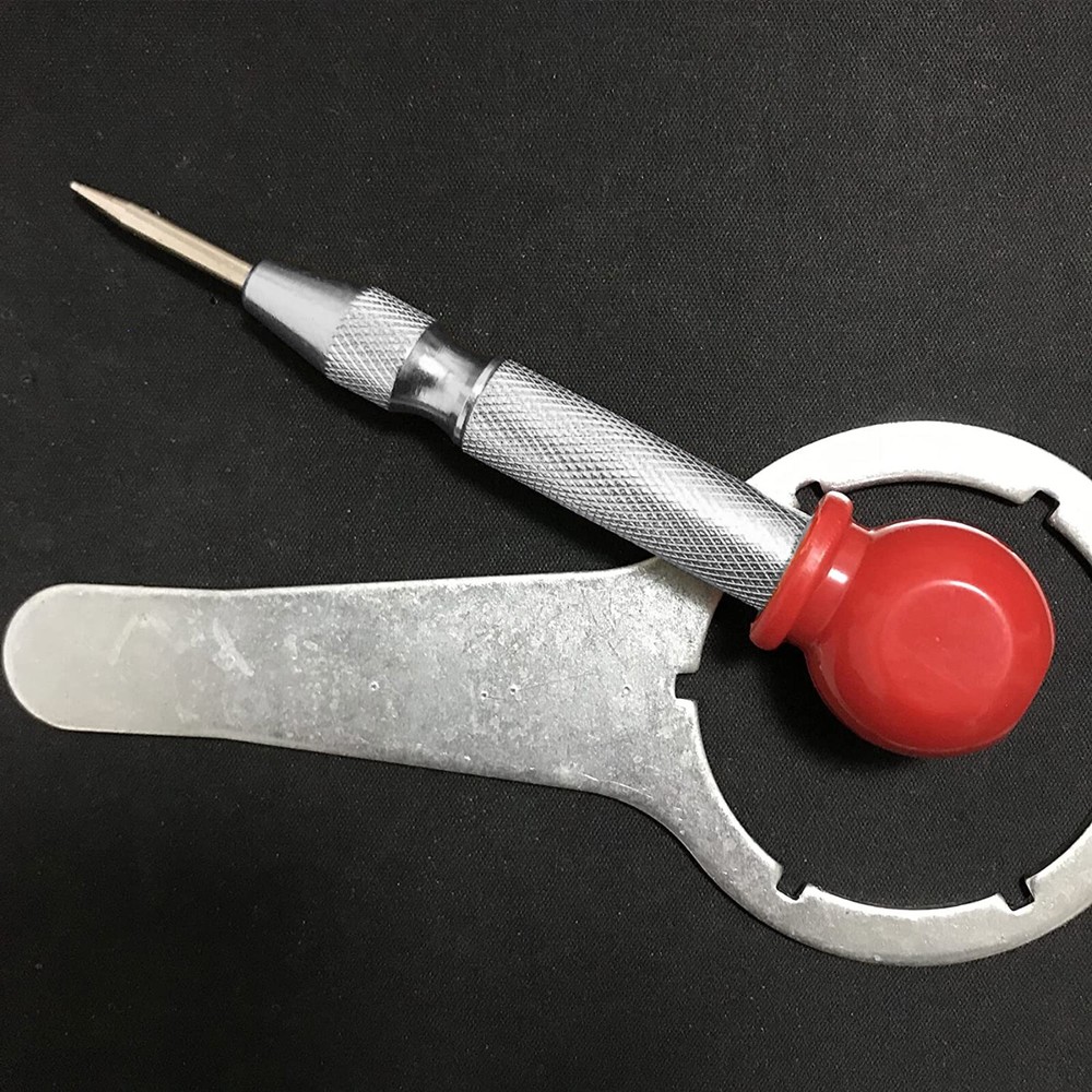 2PCS Automatic Center Punch Strikes Surface Hammer Spring Loaded Window Breaker